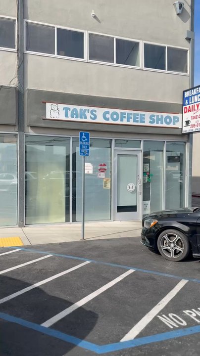 Tak's Coffee Shop exterior on Crenshaw Blvd